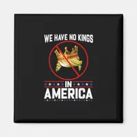 No Kings In America Save I Dissent Minimal Freedom Magnet