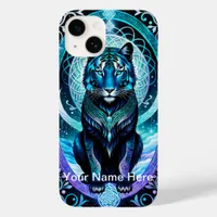 Neon Glowing Tiger mystical and ethereal  Case-Mate iPhone 14 Case