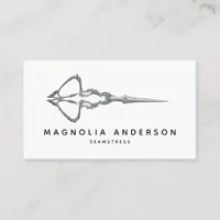 Vintage Scissors Sewing Seamstress Business Card