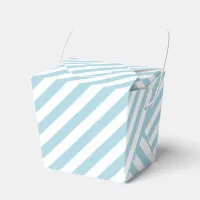 Light Blue Stripes Favor Boxes