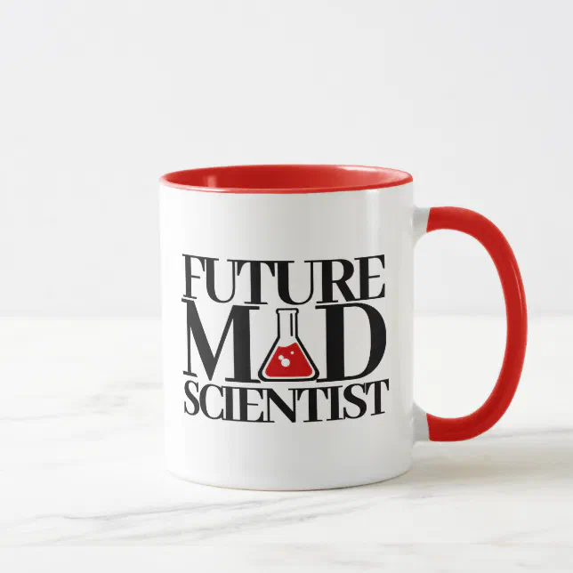 Funny Future Mad Scientist with Chemistry Beaker Mug