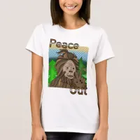 Peace Out Bigfoot Sasquatch T-Shirt