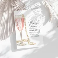 Pearls & Prosecco Bridal Shower Invitation