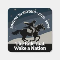 Boston to Beyond • Midnight Patriot Ride Square Sticker