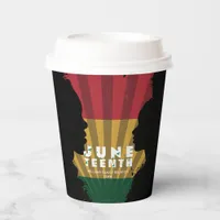 Juneteenth Freedom 1865 Black History Celebration Paper Cups