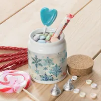 Vintage Snowflakes Pattern - Candy Jar