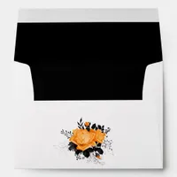 Halloween Floral Wedding Envelope