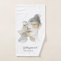 Girls Gone Mild Spa Bachelorette Hand Towel