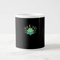 Cottagecore Goblincore Moon Flowers Forest Frog Mu Giant Coffee Mug