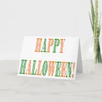 Halloween Festival Text Card