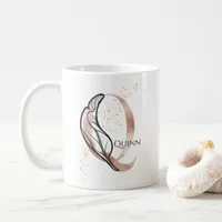 Monogram Initial Modern Letter Q Boho Personalized Coffee Mug