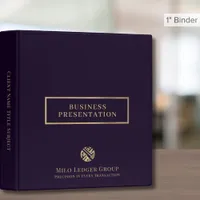 Elegant Luxury Logo Presentation Binder