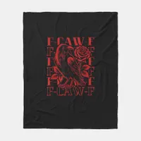 Funny F-Caw-F Crow Crow F-Caw-F Bird Fleece Blanket