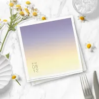 Mood Gradient Wedding Indigo Sunset ID741 Napkins