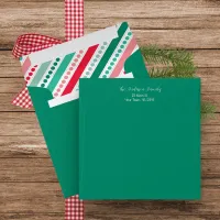 Christmas Dots & Stripes Square Card Envelope