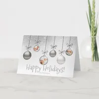 Christmas Ornaments Photo Template Silver ID251