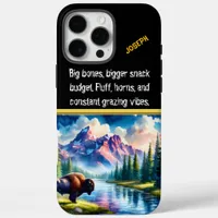 Buffalo by a Serene River in Nature iPhone 16 Pro Max Case