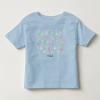 Cute stars with faces in pastel colors toddler t-shirt