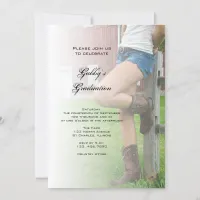 Rustic Barn Party Graduation Invitation