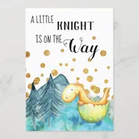 *~* Cute Green Dragon Hatching Baby Boy  Shower Invitation