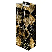 Whimsical and Elegant Goth Love Potion Wine Gift Bag