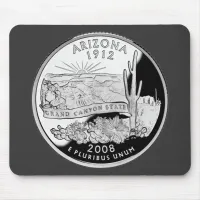 Faux Arizona State Quarter Grand Canyon State Mouse Pad