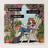 Inspirational Quote | Take Time for Yourself Jigsaw Puzzle