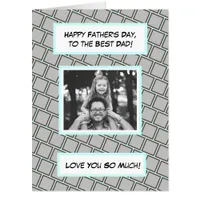 Jumbo Sized Happy Father's Day, Family Photo   Car Card