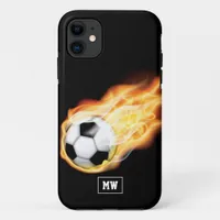 Monogrammed Soccer Case-Mate iPhone Case