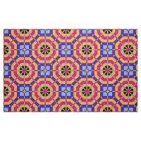 Abstract Colorful Kaleidoscope Geometric Pattern Fabric