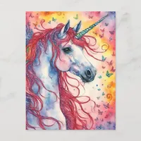 Unicorn Pegasus  Postcard