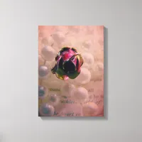 Rose and Pearls Canvas Print