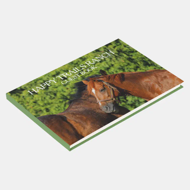 Two Beautiful Chestnut Horses Ranch / Hospitality Guest Book