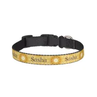 "Forever Golden Stylish Golden Retriever Floral  Pet Collar