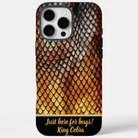 Close-up of venomous snakeskin patterns iPhone 16 pro max case