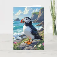 Funny Pun | Happy Birthday Puffin Card