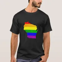 Gay Pride Rainbow Wisconsin Shirt