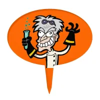 Mad Scientist Halloween Cake Topper