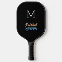 Monogram Reflection Simple Minimalist Modern Pickleball Paddle