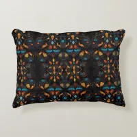 Stained Glass Mosaic Window Effect  Accent Pillow