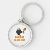 No Kings In America We The People Political Vintag Keychain