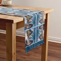 Charming snowy Christmas village  Short Table Runner