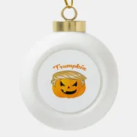 Trumpkin Classic – Political Parody Ceramic Ball Christmas Ornament