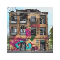 Abandoned Building Abstract AI Art