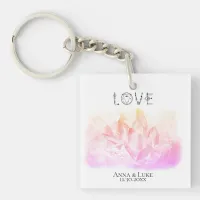 *~* "LOVE"  Crystals Events  SWAG Weddings Keychain