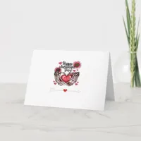 Skeleton Hands Valentines Day Classic Style Card