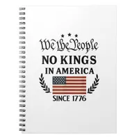 No Kings In America We The People Retro Classic Notebook