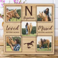 Horse Memorial Unique Photo Plaque