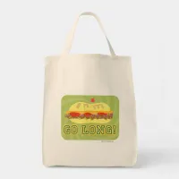 Go Long Sub Sandwich Cartoon Food Saying Tote Bag