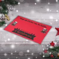 Gangster - Sleigh Rides? Rather Take Cadillac |  Cloth Placemat